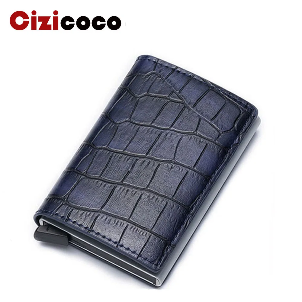 RFID Aluminium Credit Card Holder Male Card Holder 2019 Newest Metal Leather Wallet Antitheft Men Automatic Card Case
RFID Aluminium Credit Card Holder Male Card Holder 2019 Newest Metal Leather Wallet Antitheft Men Automatic Card Case