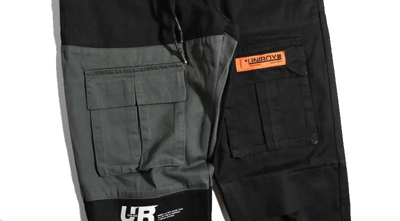 Patchwork Pockets Cargo Harem Pants 4