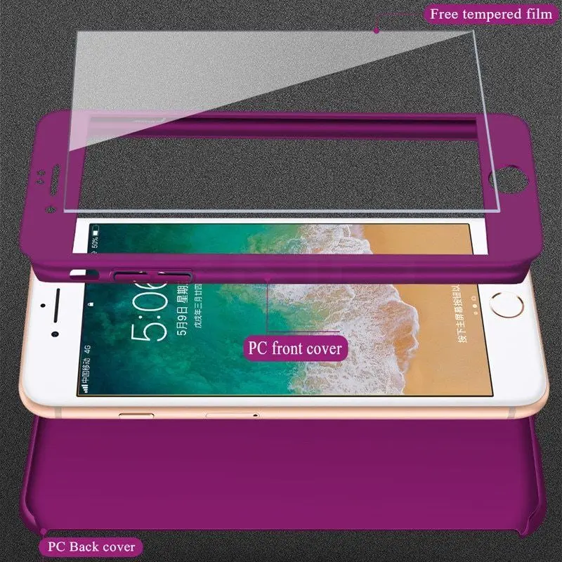 Luxury 360 Full Cover Phone Case For iPhone 7 8 Plus 6 6s Plus 5 5S SE X 10 Covers Case For iPhone X XR Xs Max Cases With Glass
Luxury 360 Full Cover Phone Case For iPhone 7 8 Plus 6 6s Plus 5 5S SE X 10 Covers Case For iPhone X XR Xs Max Cases With Glass