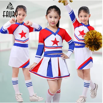 Girls Cheerleader Cheer Leaders Costume Children Academic Dress Primary School Uniforms Set Boy Aerobics Clothing Uniforms
Girls Cheerleader Cheer Leaders Costume Children Academic Dress Primary School Uniforms Set Boy Aerobics Clothing Uniforms