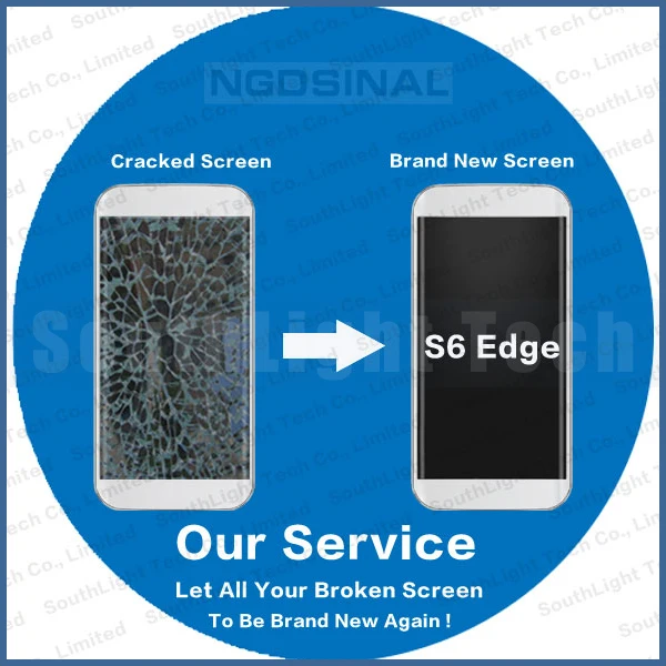 For Samsung Galaxy S6 Edge LCD Display Touch Digitizer Assembly With Frame G925F G925V Cracked Screen Renew Refurbish Service
For Samsung Galaxy S6 Edge LCD Display Touch Digitizer Assembly With Frame G925F G925V Cracked Screen Renew Refurbish Service