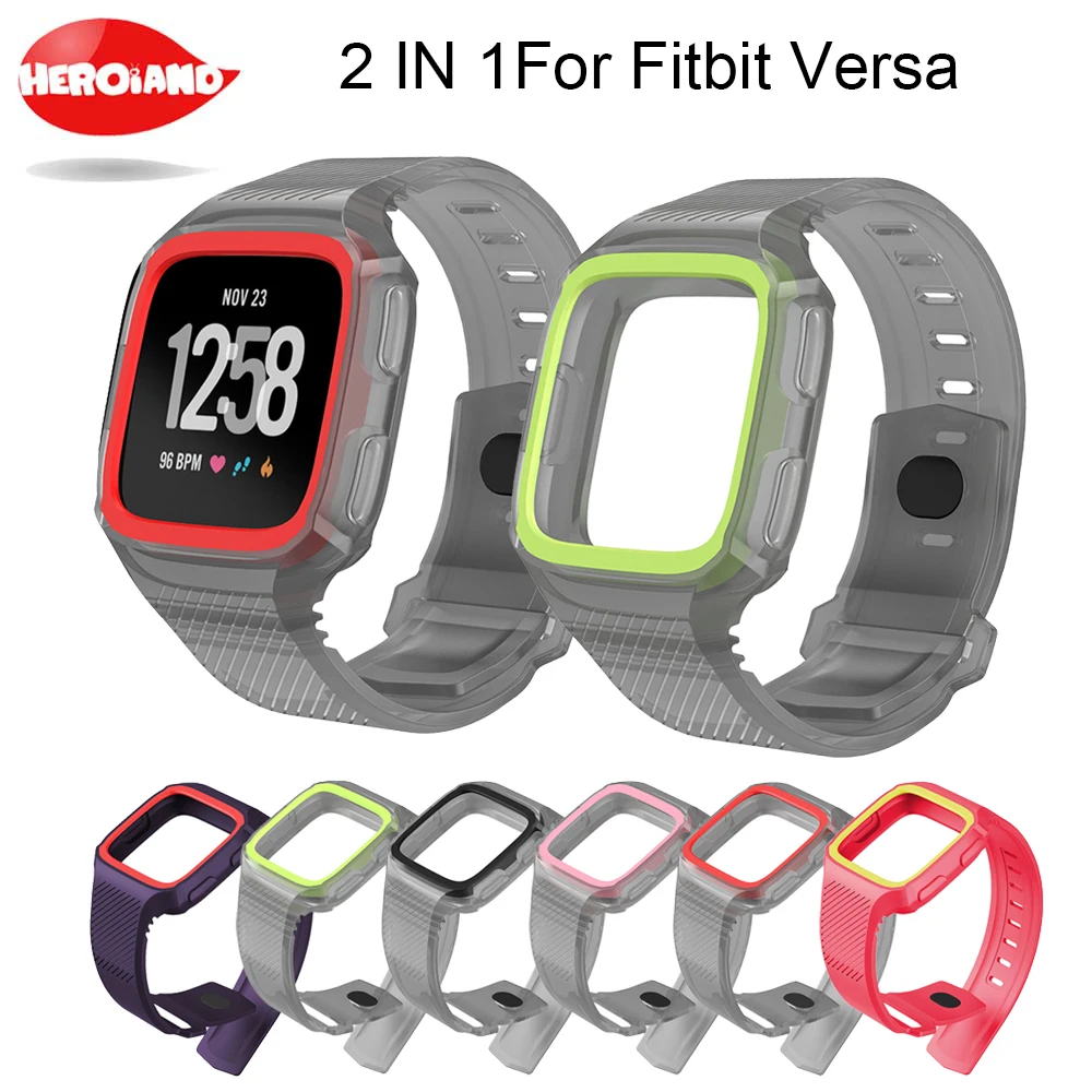 2 in 1 TPU Replacement Shock-proof Protective Band Bracelet wrist Strap bands Wristband Case Cover for Fitbit Versa Smart Watch
2 in 1 TPU Replacement Shock-proof Protective Band Bracelet wrist Strap bands Wristband Case Cover for Fitbit Versa Smart Watch