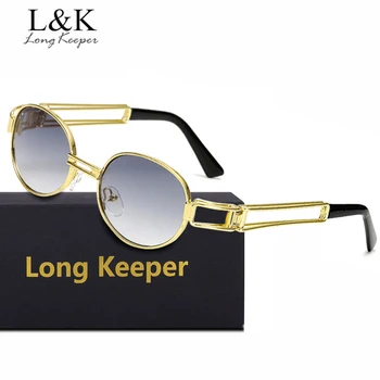Long Keeper Gothic Steampunk Driving Sun Glasses For Men Metal Wrap Eyeglasses Sunglasses Vintage Oval Mirrored gafas With Box
Long Keeper Gothic Steampunk Driving Sun Glasses For Men Metal Wrap Eyeglasses Sunglasses Vintage Oval Mirrored gafas With Box