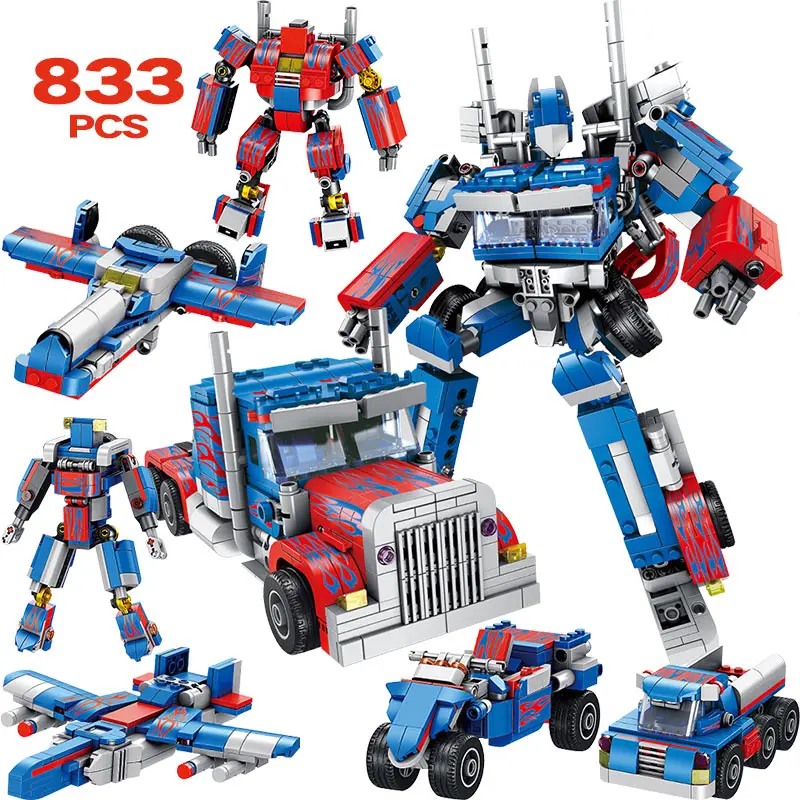 833pcs Children Robot Toy Legoingly Transformation Anime Series Action Figure Toy 2 Size Robot Car ABS Plastic Model Toy for Boy
833pcs Children Robot Toy Legoingly Transformation Anime Series Action Figure Toy 2 Size Robot Car ABS Plastic Model Toy for Boy