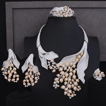 GODKI Super Luxury Poppy Flower African Cubic Zircon CZ Nigerian Jewelry sets For Women Wedding Indian Beads Bridal Jewelry Sets
GODKI Super Luxury Poppy Flower African Cubic Zircon CZ Nigerian Jewelry sets For Women Wedding Indian Beads Bridal Jewelry Sets