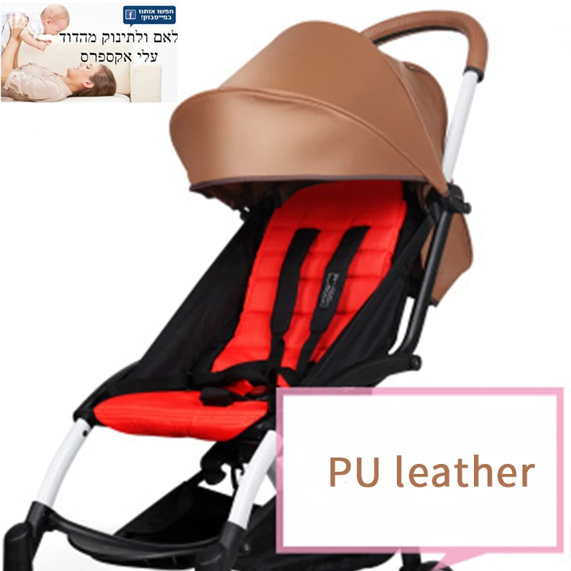 Leather baby cart, folding baby cart, light baby carriage 5.8KG 175 degree awning and a full set of free gifts.
Leather baby cart, folding baby cart, light baby carriage 5.8KG 175 degree awning and a full set of free gifts.