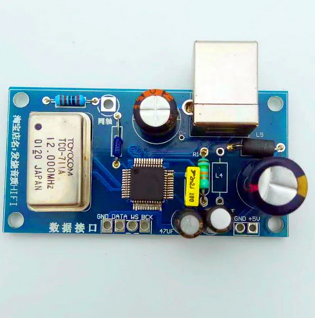 USB Code Source 5.1 Real Coaxial Output I2C Bus Output Board for II2S Output Such as Power Amplifier CD
USB Code Source 5.1 Real Coaxial Output I2C Bus Output Board for II2S Output Such as Power Amplifier CD