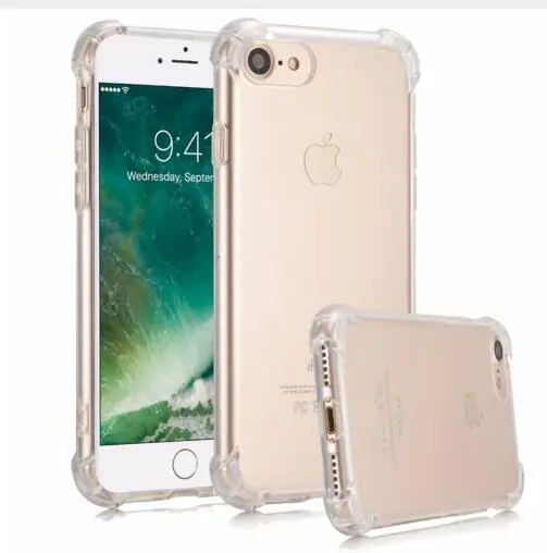 200PCS/Lot Crystal Clear Transparent Anti Knock Shock Soft TPU Gel Silicone Case For iPhone 8 7 6S Plus 5S X Mobile Phone Cases
200PCS/Lot Crystal Clear Transparent Anti Knock Shock Soft TPU Gel Silicone Case For iPhone 8 7 6S Plus 5S X Mobile Phone Cases