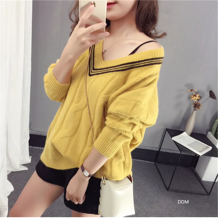 V-neck Pullover Sweater Women Simple Twist Student Sweaters For Women Solid Color Basic Long Sleeve Autumn Clothes Women
V-neck Pullover Sweater Women Simple Twist Student Sweaters For Women Solid Color Basic Long Sleeve Autumn Clothes Women