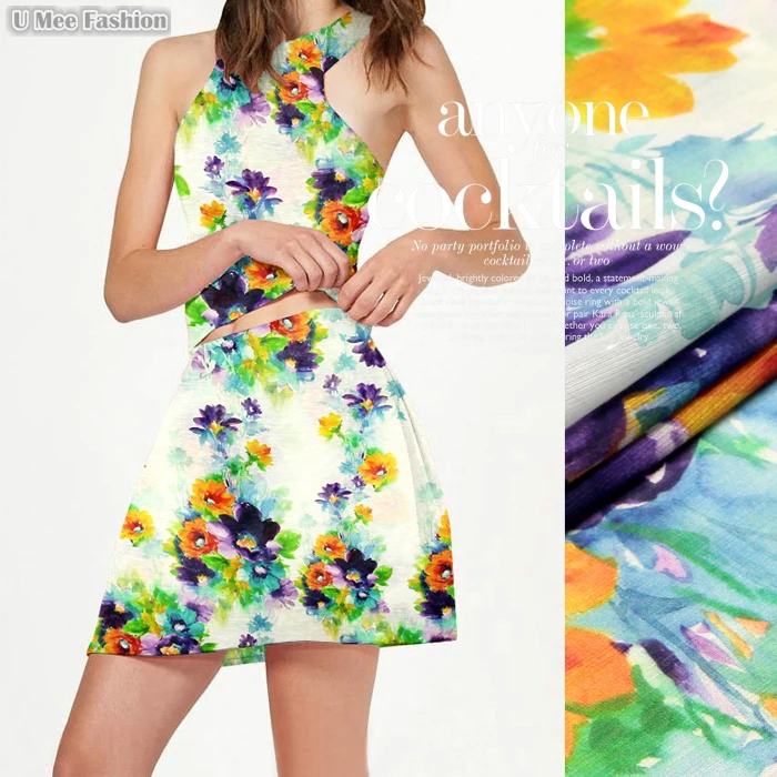 SL073 Silk Linen/Floral,Watercolor/Silk Fabric Mulberry Silk 30% Silk 70% Linen/ Width 1.52yd Thickness 13.5mm 
SL073 Silk Linen/Floral,Watercolor/Silk Fabric Mulberry Silk 30% Silk 70% Linen/ Width 1.52yd Thickness 13.5mm