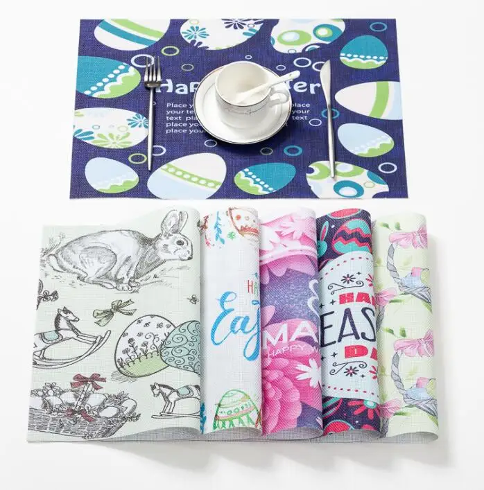 Easter Rabbit Egg Placemat Heat Resistant Mat Environmental Protection PVC Rectangle Table Dinnerware Pad
Easter Rabbit Egg Placemat Heat Resistant Mat Environmental Protection PVC Rectangle Table Dinnerware Pad