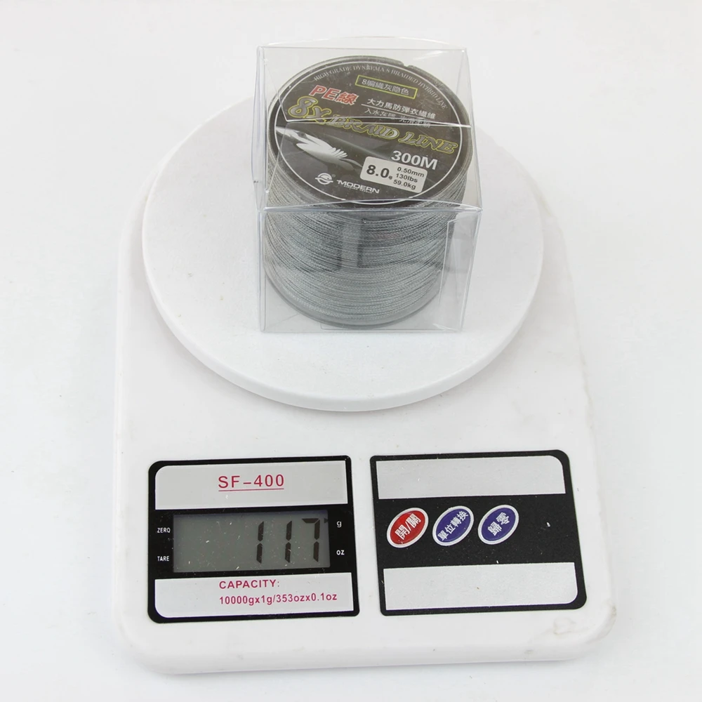 RoseWood 300M PE Braid 8 Stands 18LBs 130LB Multifilament Fishing Line FreshwaterSaltwater Braided Super Strong (6)
