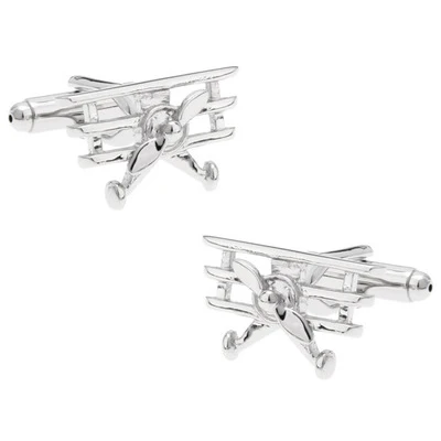 

C-MAN Luxury shirt Silvery plane cufflink for mens Brand cuff buttons cuff links High Quality abotoaduras Jewelry