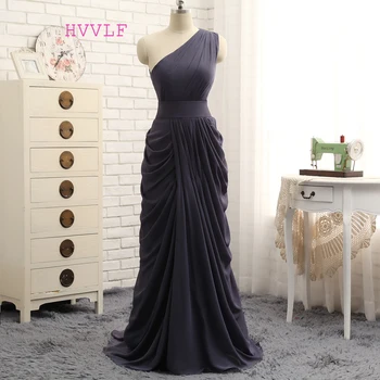 New Cheap Bridesmaid Dresses Under 50 A-line One-shoulder Gray Chiffon Pleated Long Wedding Party Dresses
New Cheap Bridesmaid Dresses Under 50 A-line One-shoulder Gray Chiffon Pleated Long Wedding Party Dresses
