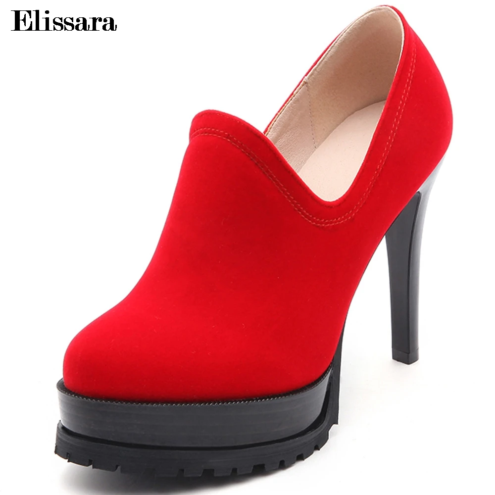 Women High Heels Pumps Shoes Woman Sexy Zip Round Toe Platform PU+Flock Red Wedding Shoes Plus Size 33-43 Elissara
Women High Heels Pumps Shoes Woman Sexy Zip Round Toe Platform PU+Flock Red Wedding Shoes Plus Size 33-43 Elissara