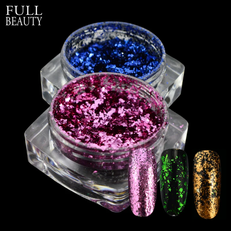 Full Beauty 0.1g 3D Glitter Flakes Nail Sequins Galaxy Irregular Nail Art Glitter Decor Manicure Mirror Chameleon Effect CH326
Full Beauty 0.1g 3D Glitter Flakes Nail Sequins Galaxy Irregular Nail Art Glitter Decor Manicure Mirror Chameleon Effect CH326