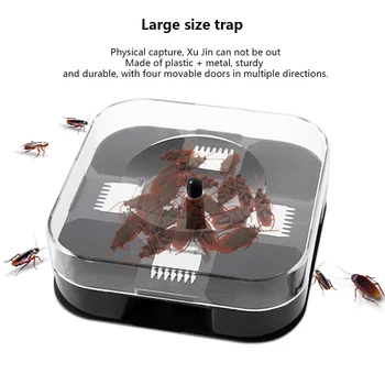 Cockroach Trap with Baits Plastic Reusable Non-Toxic Bug Roach Catcher Insect Pest Killer Eco-friendly No Pollution FP8
Cockroach Trap with Baits Plastic Reusable Non-Toxic Bug Roach Catcher Insect Pest Killer Eco-friendly No Pollution FP8