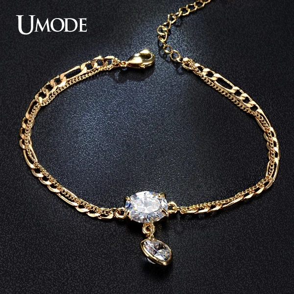 UMODE Link Chain Bracelets Love Heart Oval Shaped Cubic Zirconia For Women Bangles Gold-color Pulseira Feminina New UB0061A
UMODE Link Chain Bracelets Love Heart Oval Shaped Cubic Zirconia For Women Bangles Gold-color Pulseira Feminina New UB0061A