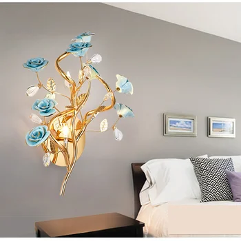 Idyllic living room wall lamp bedroom room bedside lamp simple background wall ceramic rose wall lamp wl314248
Idyllic living room wall lamp bedroom room bedside lamp simple background wall ceramic rose wall lamp wl314248
