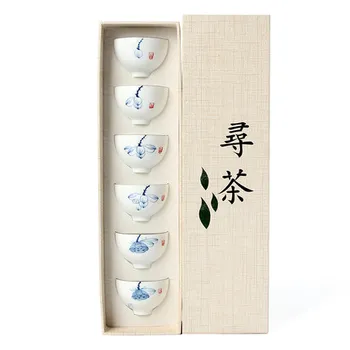 2018 Hand-painted ceramic cups Kung Fu tea cups Jingdezhen Pu'er tea ceremony gift box
2018 Hand-painted ceramic cups Kung Fu tea cups Jingdezhen Pu'er tea ceremony gift box