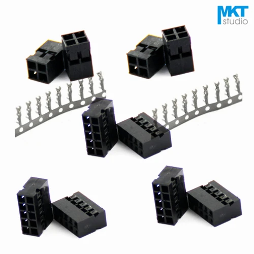 100Pcs Complete Set Dupont 2.0mm Pitch Double Row Female Housing Connector+Crimps 16P 18P 20P
100Pcs Complete Set Dupont 2.0mm Pitch Double Row Female Housing Connector+Crimps 16P 18P 20P