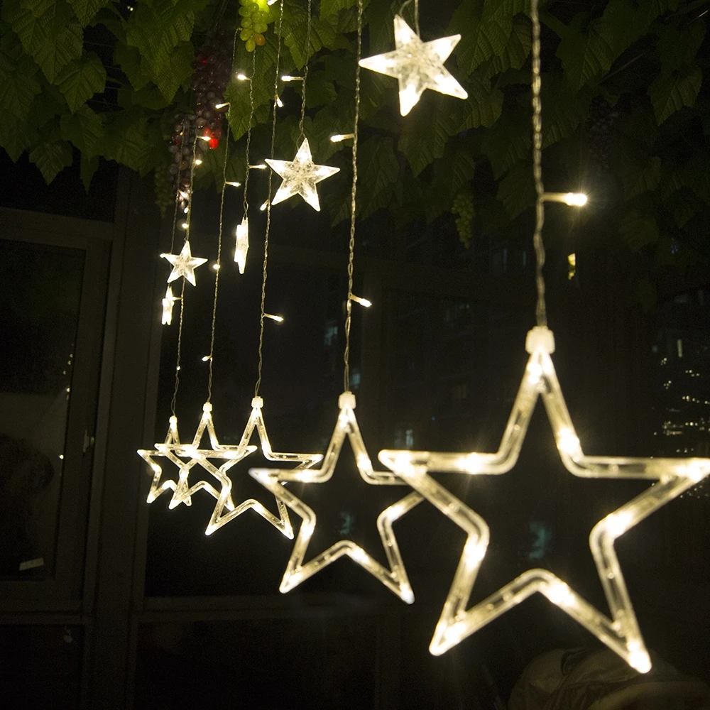 YouOKLight 2M Romantic Fairy Star Led Curtain String Light 110-220V Xmas Garland Light For Wedding Party Holiday Decoration Lamp
YouOKLight 2M Romantic Fairy Star Led Curtain String Light 110-220V Xmas Garland Light For Wedding Party Holiday Decoration Lamp
