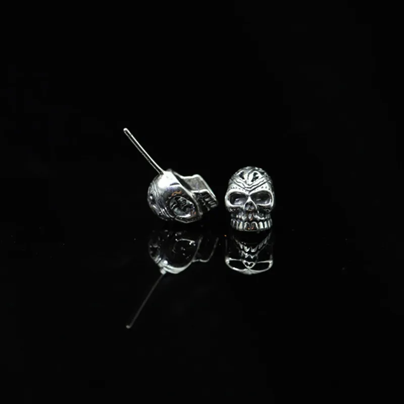 NOT FAKE 925 Sterling Silver Handmade Simplistic Scarey Cool Skull Stud Earrings Tai Vintage Gift Men Exaggerated Jewelry
NOT FAKE 925 Sterling Silver Handmade Simplistic Scarey Cool Skull Stud Earrings Tai Vintage Gift Men Exaggerated Jewelry
