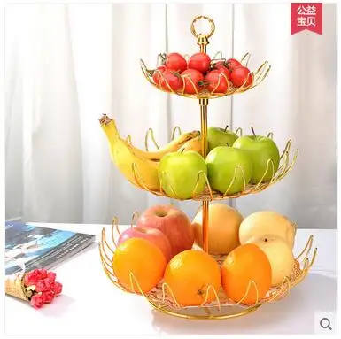 Creative multi-layered fruit dish, modern European confectionery room modern multi-functional three-layer fruit basket
Creative multi-layered fruit dish, modern European confectionery room modern multi-functional three-layer fruit basket