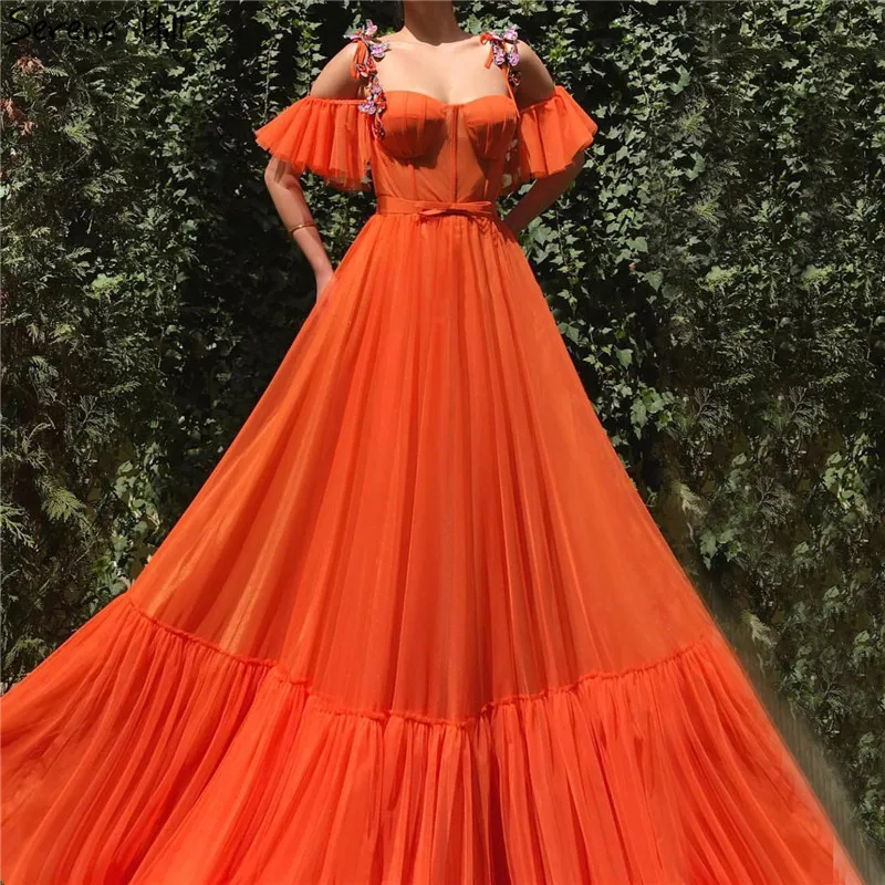 Peach A-Line Sexy Latest Design Evening Dresses 2019 Short Sleeves Handmade Butterfly Evening Gowns Serene Hill LA70028
Peach A-Line Sexy Latest Design Evening Dresses 2019 Short Sleeves Handmade Butterfly Evening Gowns Serene Hill LA70028