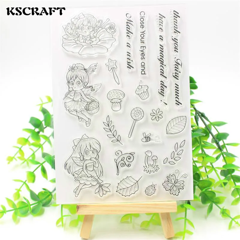 KSCRAFT Little Fairy Transparent Clear Silicone Stamp/Seal for DIY scrapbooking/photo album Decorative clear stamp sheets 236
KSCRAFT Little Fairy Transparent Clear Silicone Stamp/Seal for DIY scrapbooking/photo album Decorative clear stamp sheets 236
