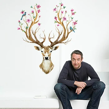 Plum Flower Deer Wall Sticker For Kids Rooms Wall Decorations Living Room Autocollant Mural Muurstickers Home Decor
Plum Flower Deer Wall Sticker For Kids Rooms Wall Decorations Living Room Autocollant Mural Muurstickers Home Decor