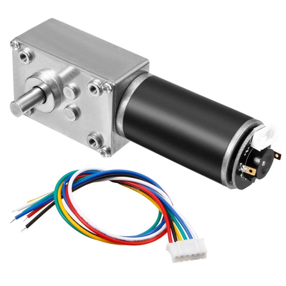 High Quality DC 12V 74RPM 6.4Kg.cm Self-Locking Worm Gear Motor With Encoder And Cable Motors & Parts
High Quality DC 12V 74RPM 6.4Kg.cm Self-Locking Worm Gear Motor With Encoder And Cable Motors & Parts