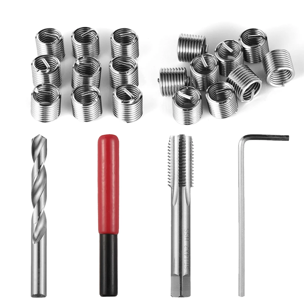 1SET Durable Metric Thread Repair Insert Kit M4 M5 M6 M8 M10 M12 M14 For Helicoil Pro Coil Car Automotive Tools
1SET Durable Metric Thread Repair Insert Kit M4 M5 M6 M8 M10 M12 M14 For Helicoil Pro Coil Car Automotive Tools