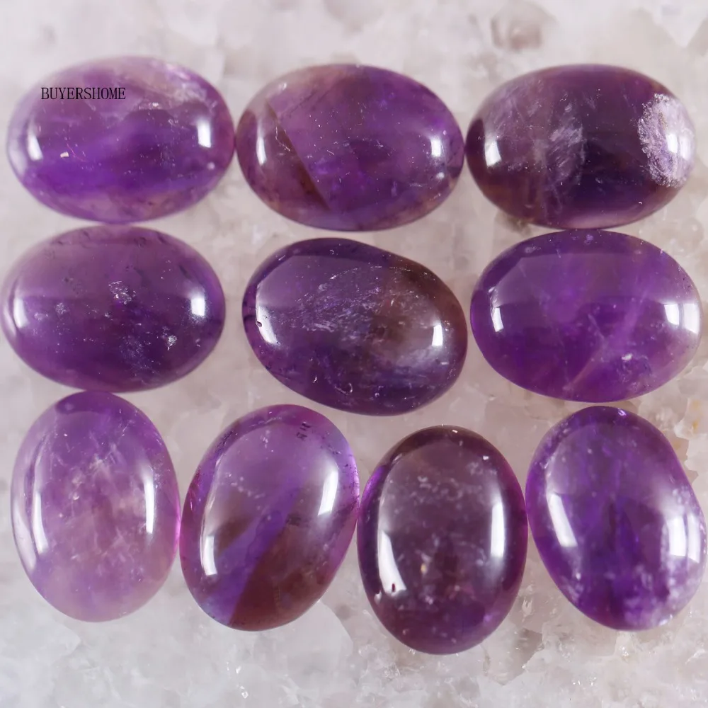 For Jewelry Making Pendant Bracelet Earrings 15x20MM Oval Natural Stone Beads Purple Crystal CAB Cabochon 5Pcs K1526
For Jewelry Making Pendant Bracelet Earrings 15x20MM Oval Natural Stone Beads Purple Crystal CAB Cabochon 5Pcs K1526