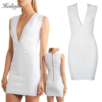 Halinfer 2018 New summer women dress sexy body V-Neck White Mini Rayon Simlpe celebrity party dresses vestidos
Halinfer 2018 New summer women dress sexy body V-Neck White Mini Rayon Simlpe celebrity party dresses vestidos