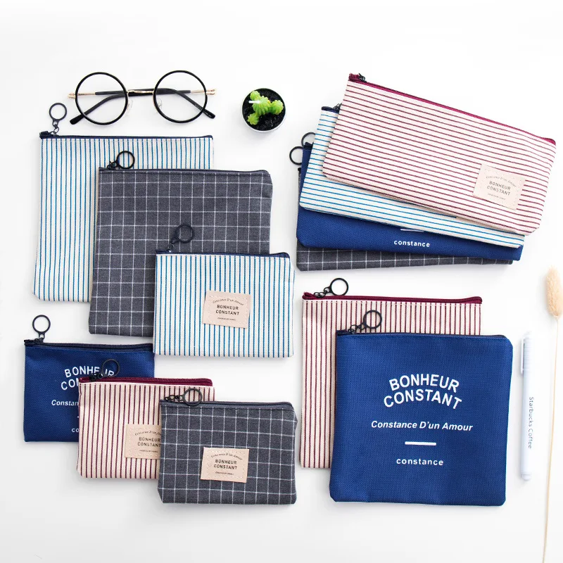 Simple Striped lattice Canvas File Bag For School Office Home Paper storage Stationery Pencil Case Kids Students Gift Supply
Simple Striped lattice Canvas File Bag For School Office Home Paper storage Stationery Pencil Case Kids Students Gift Supply