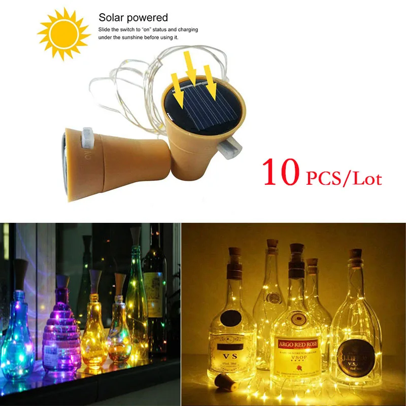 10pcs 2M 20LED Solar Powered Bottle Cork LED Copper Wire Christmas led String Outdoor Light Garland Lights Festival Fairy Light
10pcs 2M 20LED Solar Powered Bottle Cork LED Copper Wire Christmas led String Outdoor Light Garland Lights Festival Fairy Light