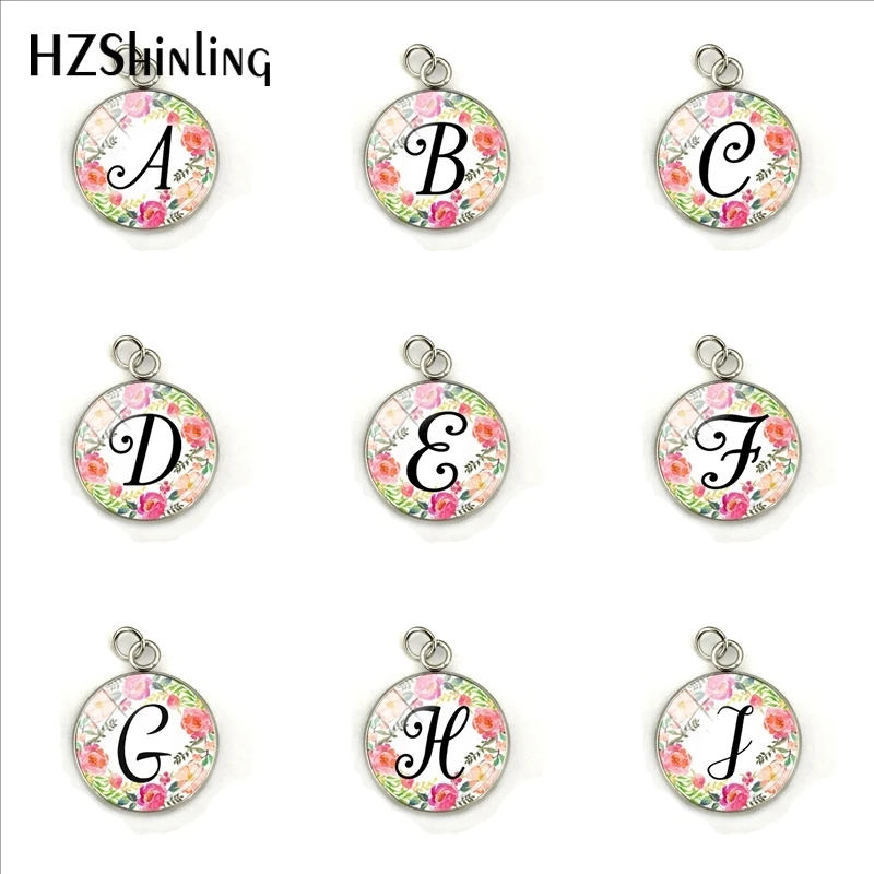 Beauty Flower Fancy Alphabet Letters Glass Dome Round Stainless Steel Pendant Charms Jewelry Accessory Gifts
Beauty Flower Fancy Alphabet Letters Glass Dome Round Stainless Steel Pendant Charms Jewelry Accessory Gifts