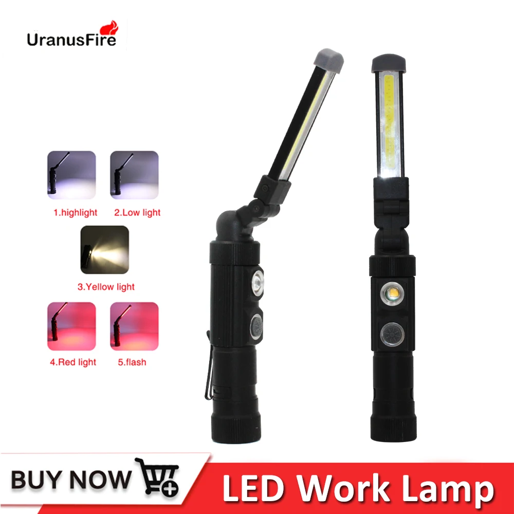 Portable Flashlight torch COB led Work lamp Built in Battery 5 file Lanterna Work Light USB rechargeable Foldable Magnetic torch
Portable Flashlight torch COB led Work lamp Built in Battery 5 file Lanterna Work Light USB rechargeable Foldable Magnetic torch