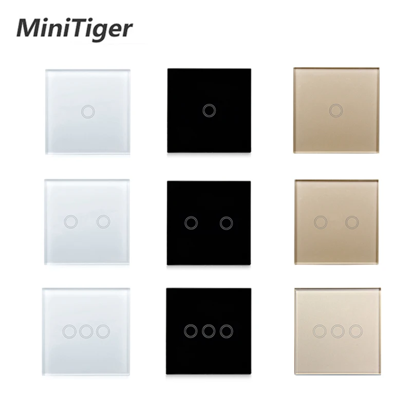 MiniTiger EU/UK standard 1 Gang 1 Way Touch Switch White Crystal Glass Panel Touch Switch Light Wall Only Touch Function Switch
MiniTiger EU/UK standard 1 Gang 1 Way Touch Switch White Crystal Glass Panel Touch Switch Light Wall Only Touch Function Switch