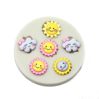 Round Shape with lovely hello sunshine clouds chocolate cookies handmade soap Silicone Mold DIY baking cake Decorating mold
Round Shape with lovely hello sunshine clouds chocolate cookies handmade soap Silicone Mold DIY baking cake Decorating mold