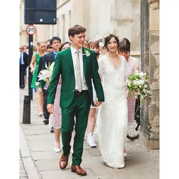 Custom Made Groomsmen Notch Lapel Groom Tuxedos Green Mens Suits Wedding Best Man (Jacket+Pants) B812
Custom Made Groomsmen Notch Lapel Groom Tuxedos Green Mens Suits Wedding Best Man (Jacket+Pants) B812