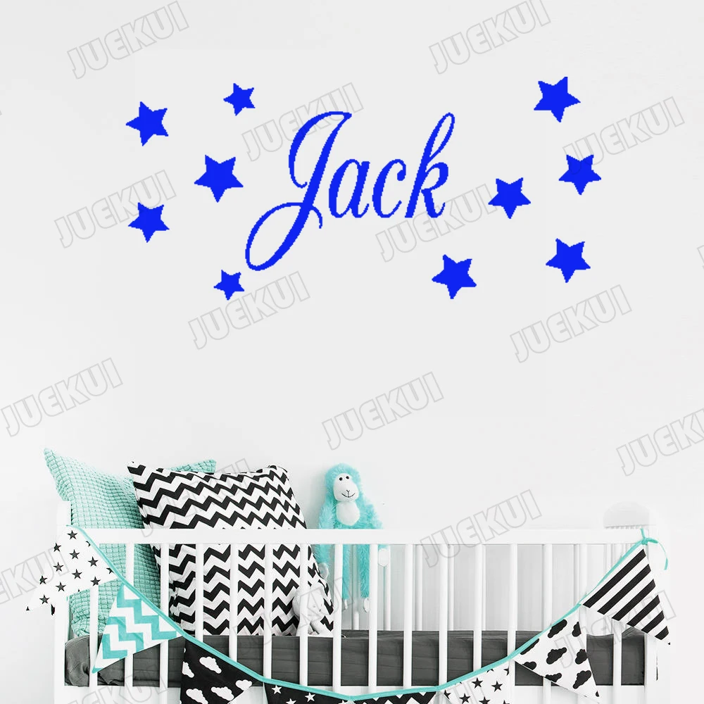 Baby Boys And Girls Personalized Name Wall Stickers for Kids Room Vinyl Stars Wallpaper Decals Nursery Children Playroom TA83
Baby Boys And Girls Personalized Name Wall Stickers for Kids Room Vinyl Stars Wallpaper Decals Nursery Children Playroom TA83