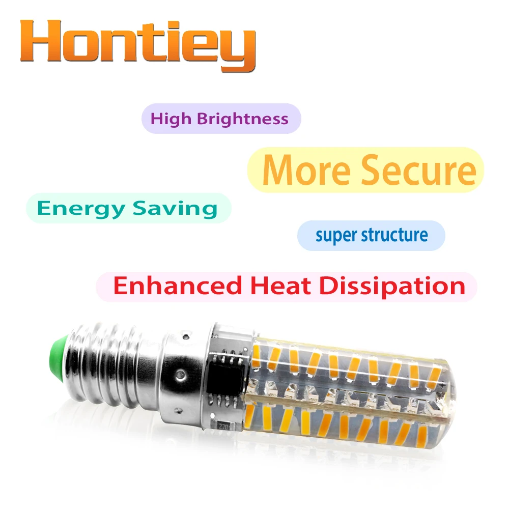 Светодиодсветодиодный силиконовая мини лампа кукуруза Hontiey 110 В переменного тока