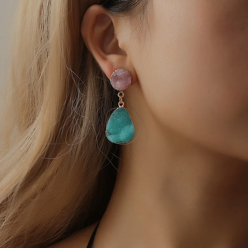Rhinestone Earring Fashion Korean Style Big Round DROP Earrings Women Christmas Party Jewelry Gift
Rhinestone Earring Fashion Korean Style Big Round DROP Earrings Women Christmas Party Jewelry Gift