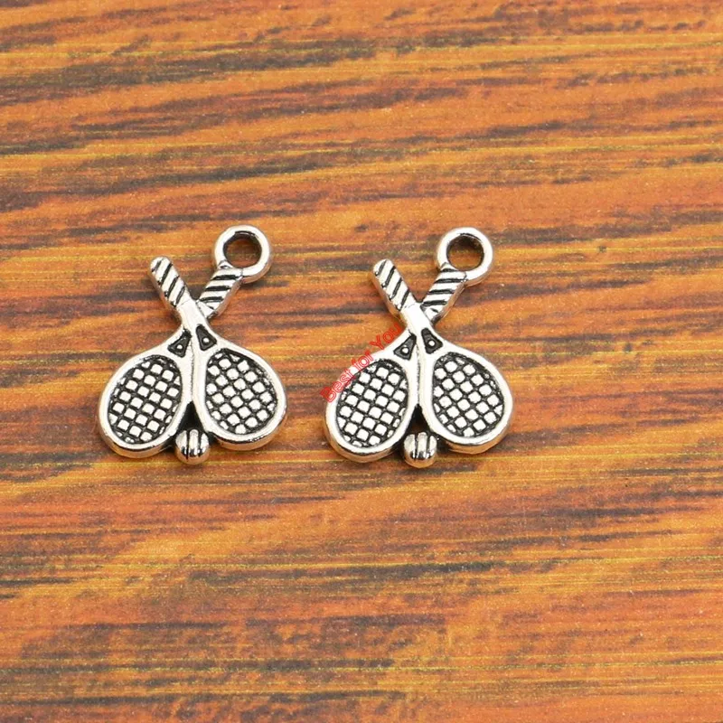 Tennis racket Charm Pendant fit Bracelet Necklace Tibetan Silver Plated Jewelry DIY Making Accessories 18x15mm 10pcs
Tennis racket Charm Pendant fit Bracelet Necklace Tibetan Silver Plated Jewelry DIY Making Accessories 18x15mm 10pcs