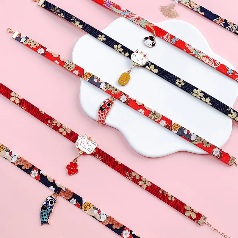 DoreenBeads 2019 Classic Japanese Style Ribbon Rope Doll Choker Cute Romantic Women Bird Cat Carp Pendant Short Necklace,1 PC
DoreenBeads 2019 Classic Japanese Style Ribbon Rope Doll Choker Cute Romantic Women Bird Cat Carp Pendant Short Necklace,1 PC
