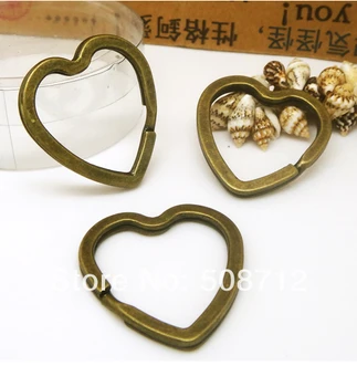 Free ship!!!! DIY Jewelry findings 32x31mm 100pcs bronze Color heart-shape key Chain/key rings/keychain
Free ship!!!! DIY Jewelry findings 32x31mm 100pcs bronze Color heart-shape key Chain/key rings/keychain