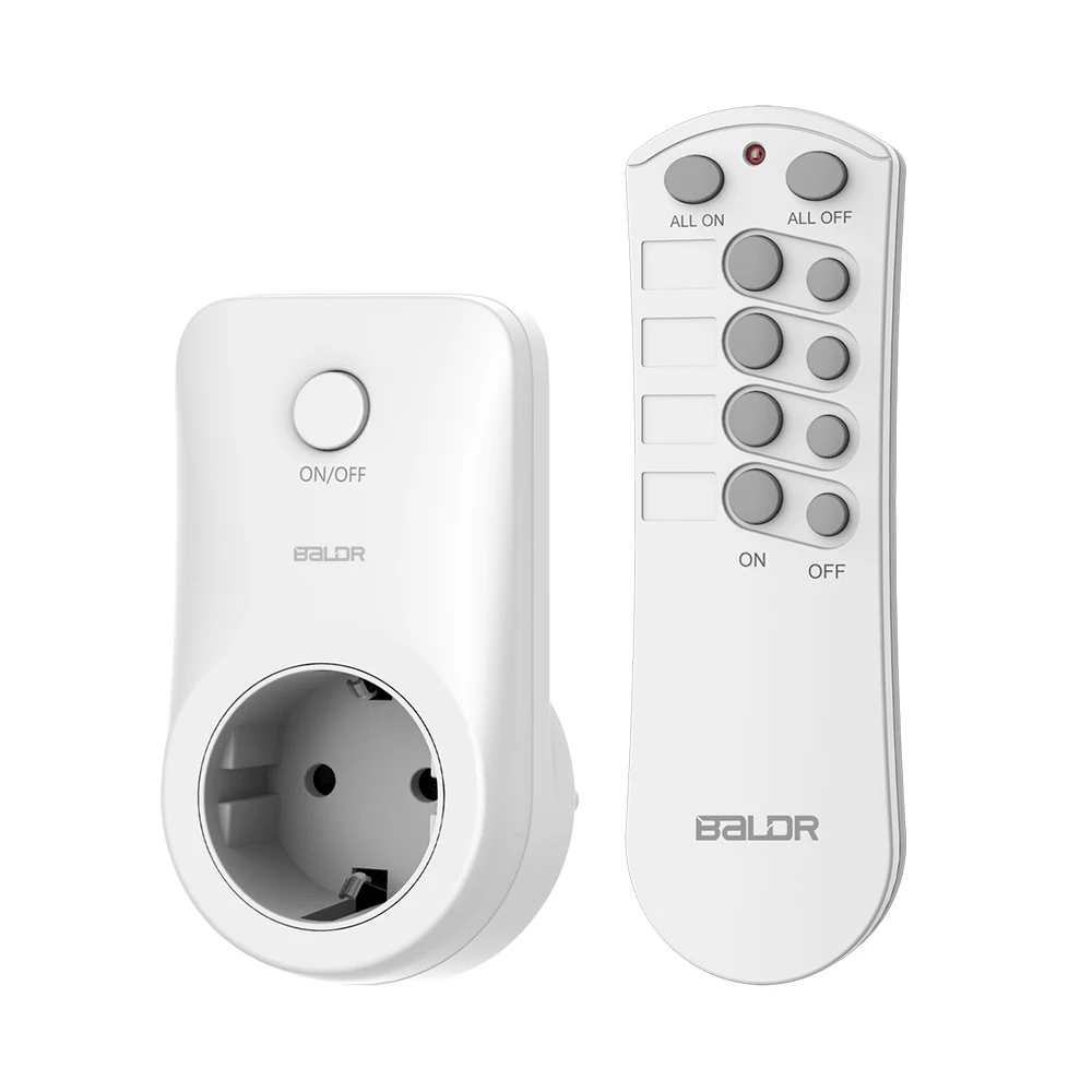 Baldr Wireless Smart Remote Control Power Outlet Light Switch Plug Socket 433.92 MHz Power Outlet Socket EU US Standard Plug
Baldr Wireless Smart Remote Control Power Outlet Light Switch Plug Socket 433.92 MHz Power Outlet Socket EU US Standard Plug