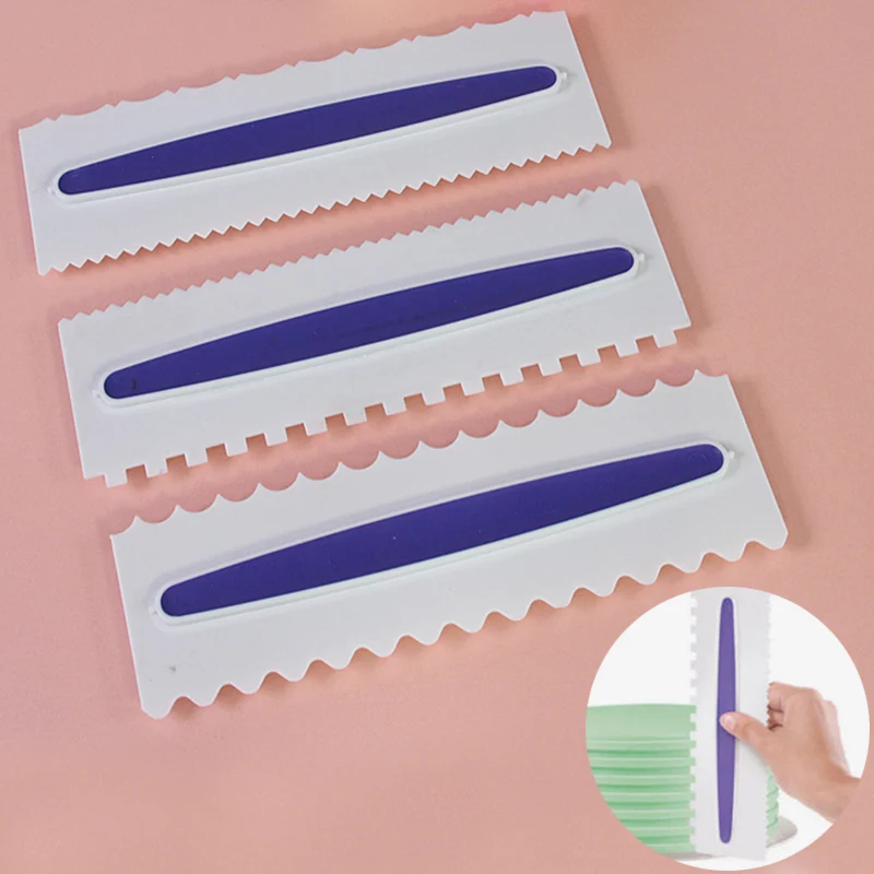 3pcs Cake Scraper Pastry Icing Comb Set 6 Design Textures Baking Decorating Tools Cupcake Kitchen Bakeware Tool
3pcs Cake Scraper Pastry Icing Comb Set 6 Design Textures Baking Decorating Tools Cupcake Kitchen Bakeware Tool